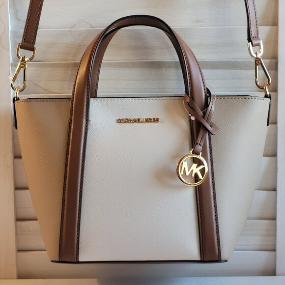 $119 NWT MICHAEL MICHAEL KORS Small Color-Block Tote Bag - Picture 2 of 8